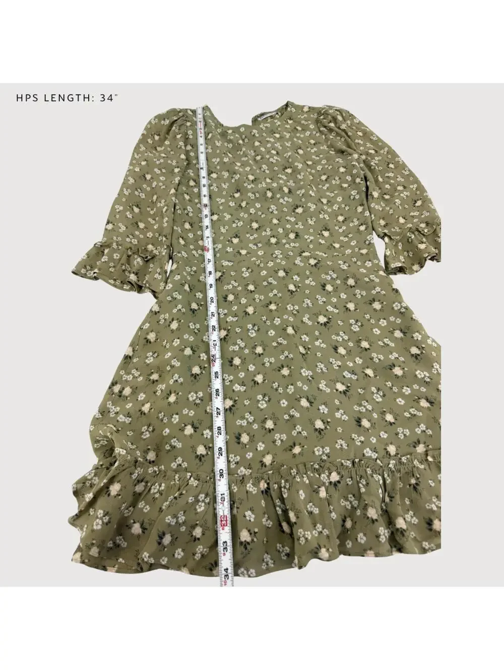 Reformation Doutzen Floral Mini Dress Sage Size 6